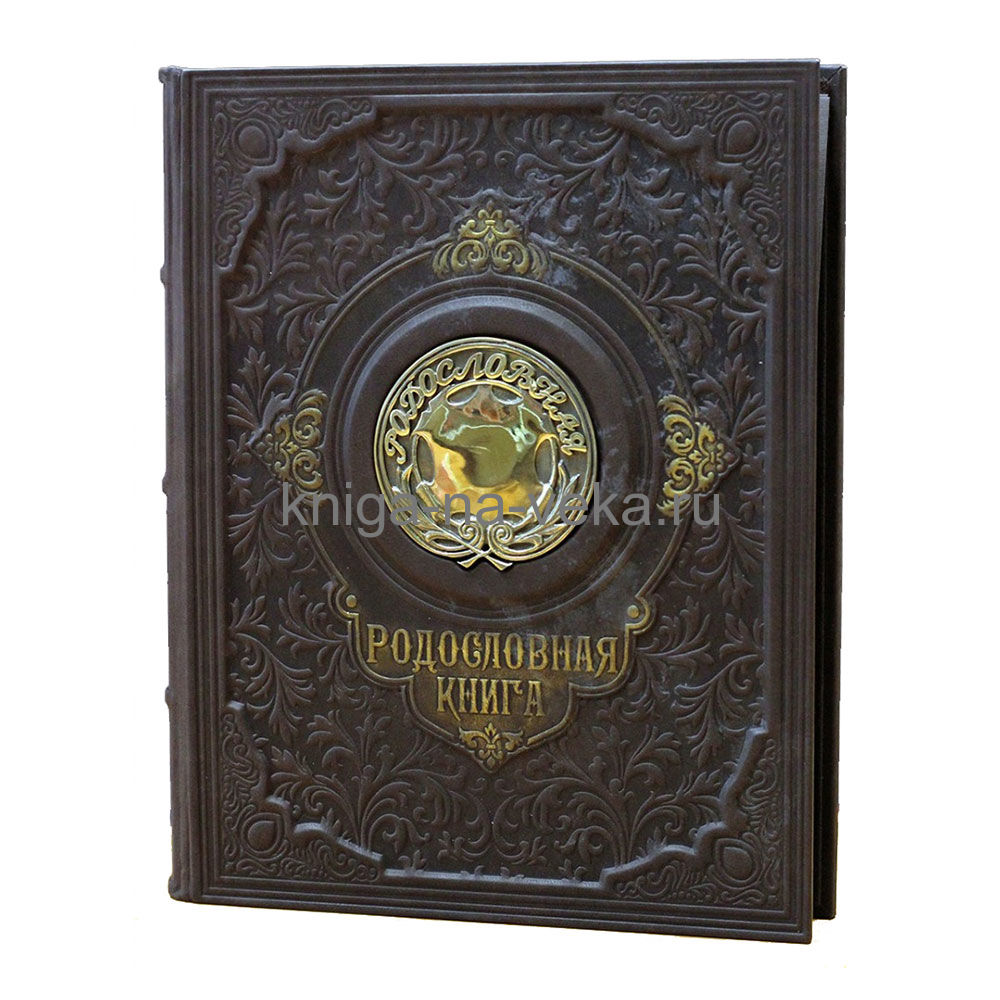 Родословная книга "Парадная" с бронзовой накладкой